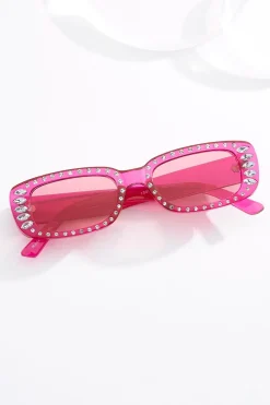Embellished Oval Sunglasses