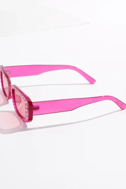 Embellished Oval Sunglasses