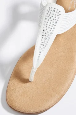 Embellished Stretch Sandals