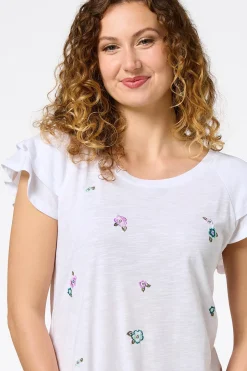 Embroidered Blossom Top