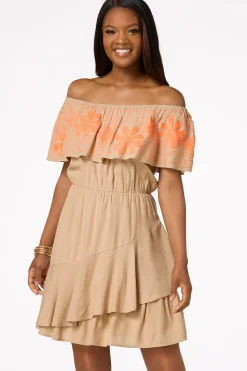 Embroidered Swing Dress