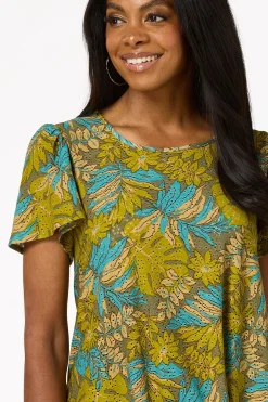 Eyelet Leaf Top