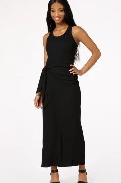 Faux Wrap T- Shirt Maxi Dress