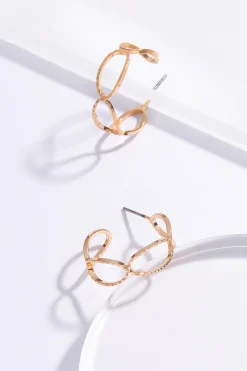 Figure Eight Hoop Earrings