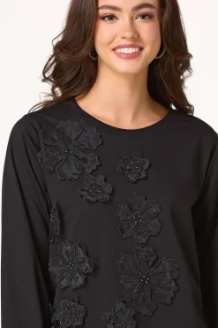 Floral Applique Sweatshirt