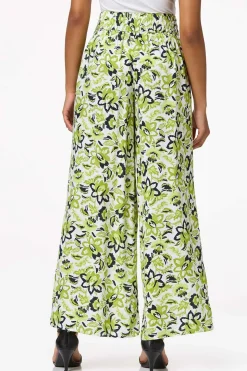 Floral Buckle Waist Pants