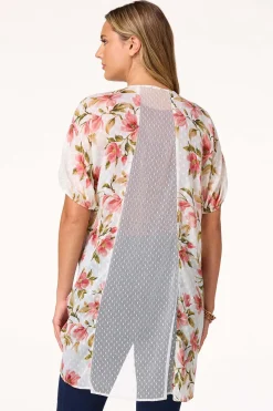Floral Clip- Dot Kimono