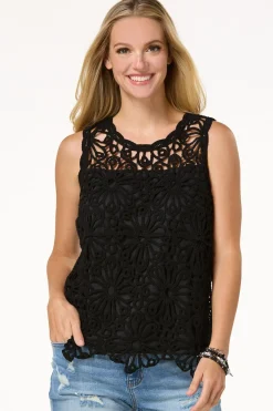Floral Crochet Tank