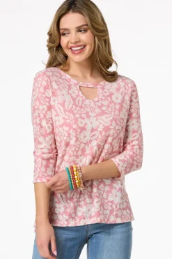 Floral Cutout Tunic