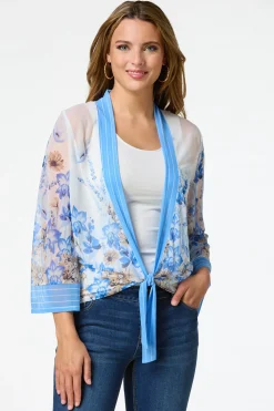 Floral Mesh Kimono