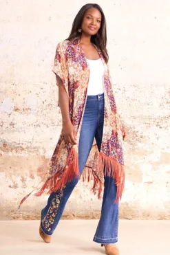 Floral Paisley Embroidered Jeans