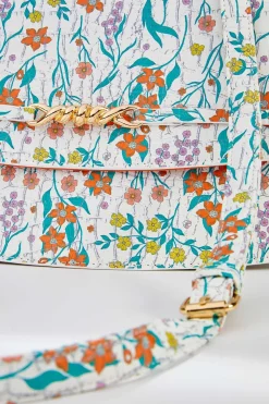 Floral Textured Satchel