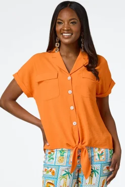 Flowy Collared Button Shirt
