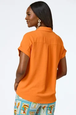 Flowy Collared Button Shirt