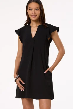 Flutter Sleeve Shift Dress