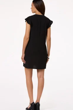 Flutter Sleeve Shift Dress