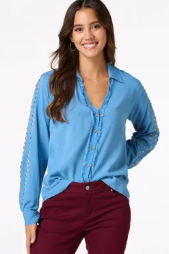 Frayed Chambray Shirt