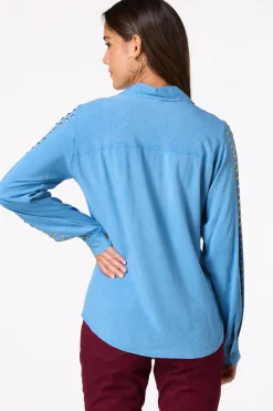 Frayed Chambray Shirt