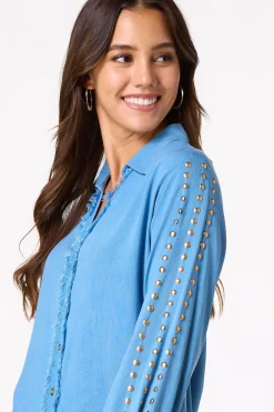 Frayed Chambray Shirt