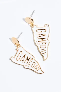 Game Day Flag Earrings