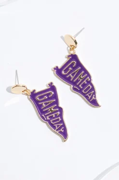 Game Day Flag Earrings