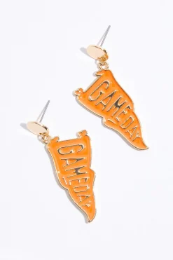 Game Day Flag Earrings