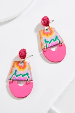 Geo Clay Earrings