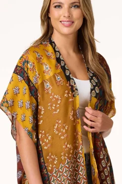Geo Patchwork Kimono