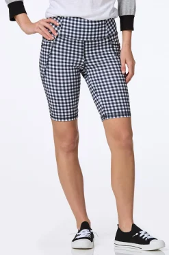 Gingham Biker Shorts