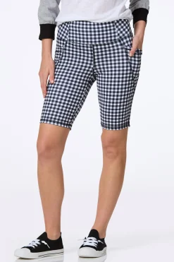 Gingham Biker Shorts