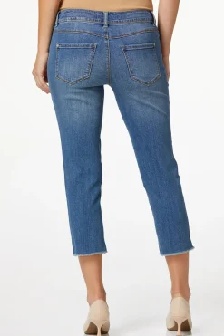 Girlfriend Frayed Hem Jeans