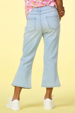Girls Cropped Flare Jeans