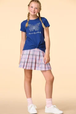 Girls Embellished Butterfly Tee