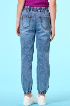 Girls Embroidered Joggers
