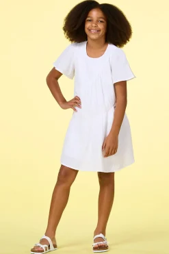 Girls Flowy White Dress