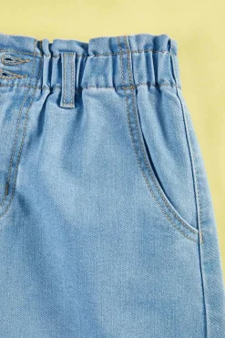 Girls Frayed Denim Skirt