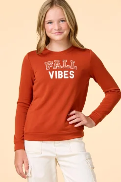 Girls French Terry Fall Sweatshirt