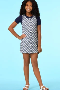 Girls Plaid Jumper
