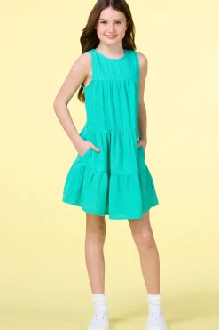 Girls Ripple Babydoll Dress
