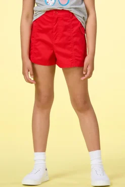 Girls Solid Cargo Shorts