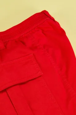 Girls Solid Cargo Shorts