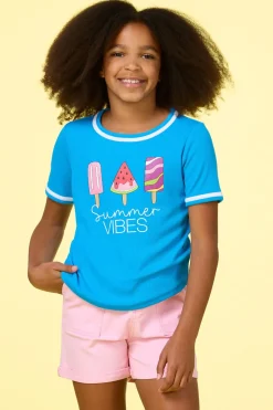 Girls Summer Vibes Tee