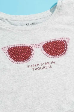 Girls Super Star In Progress Tee