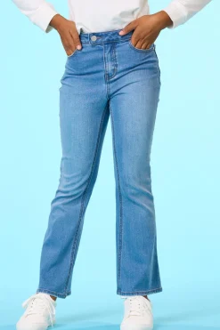 Girls Tab Waist Jeans
