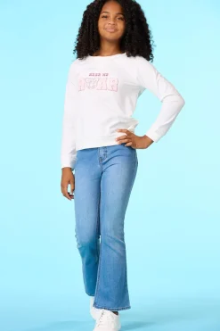 Girls Tab Waist Jeans