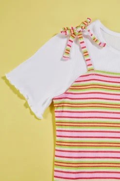 Girls Tie Shoulder Jumper