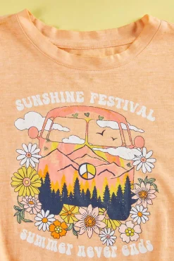 Girls Twisted Sunshine Tee