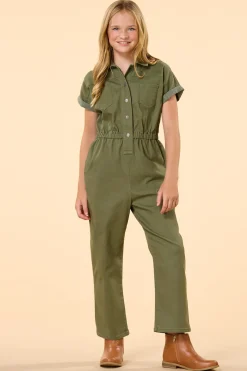 Girls Utility Jumpsuit