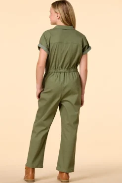 Girls Utility Jumpsuit