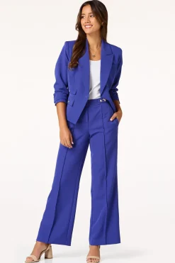 Gold Button Blue Blazer